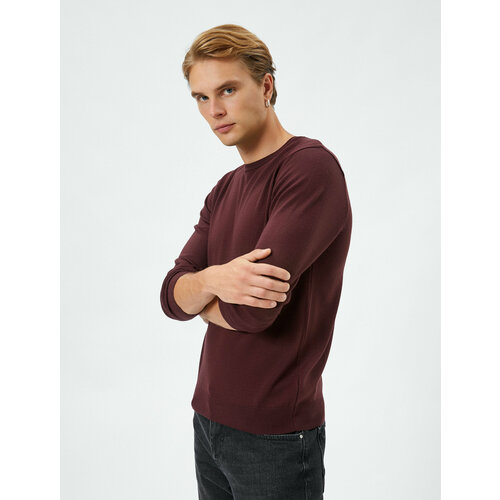 фото Свитер koton, размер 48, бордовый