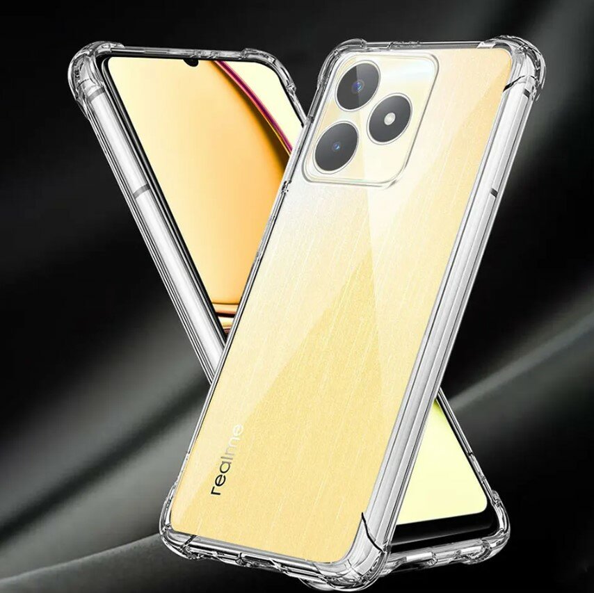 Чехол противоударный c усиленными углами для Realme C53 / Противоударный чехол для Реалми Ц53 с защитой камеры Premium — фото 1