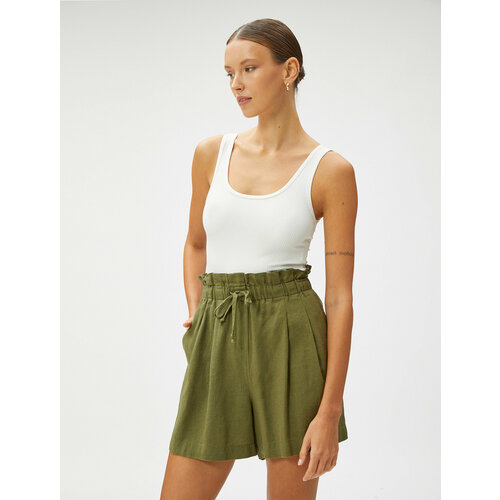 фото Шорты koton, размер 46, хаки