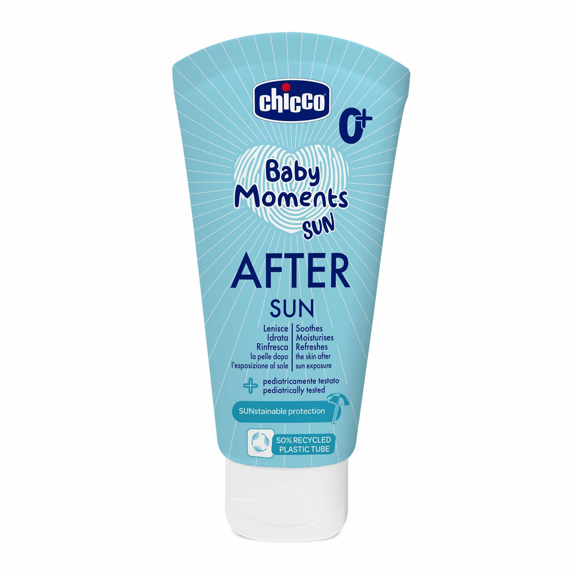 Картинки Молочко детское после загара, 150 мл Chicco Baby Moments Sun