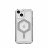 Защитный чехол с поддержкой MagSafe UAG Plyo Case для iPhone 15 (Прозрачный лёд/Серебро / Ice/Silver)