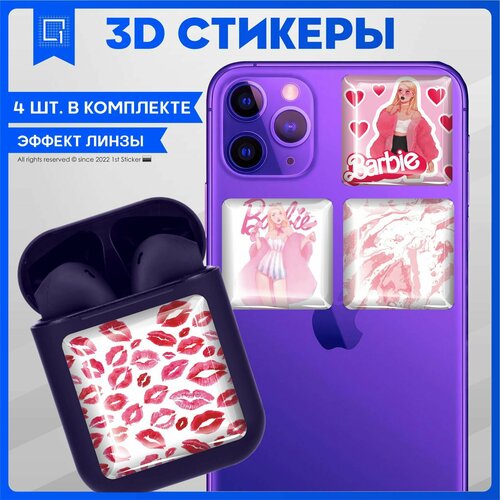 3D Наклейки на телефон Barbie Барби