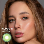 Цветные контактные линзы URBAN LAYER ru Cloud R Green -3.0 / 14.0 / 8.6 / 2шт.