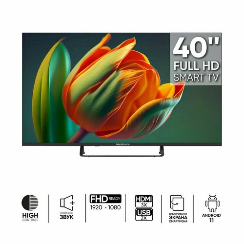 Телевизор LED Topdevice 40 FULL HD Черный 1861200₽