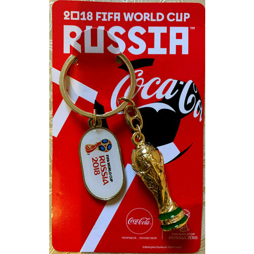 фото Брелок coca-cola, красный, золотой