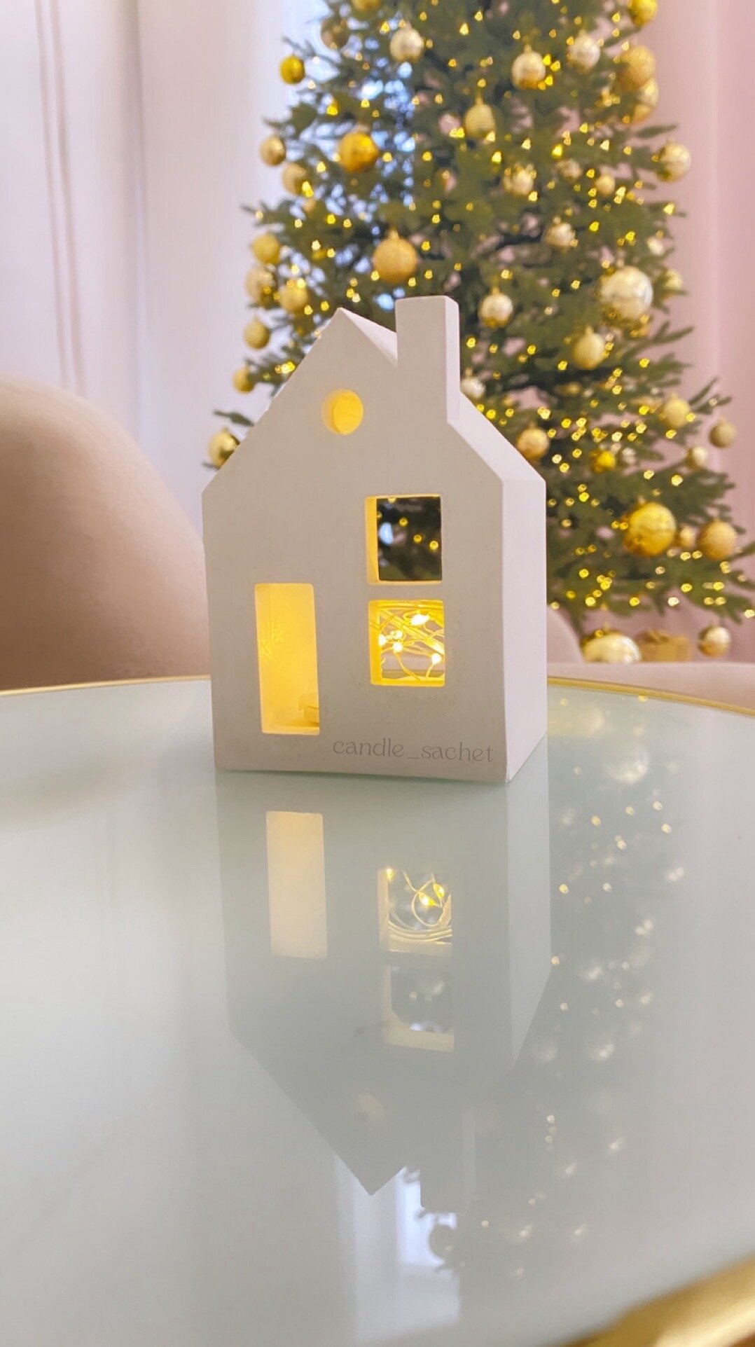 фото Статуэтка Домик / фигурка дом / украшение новогоднее