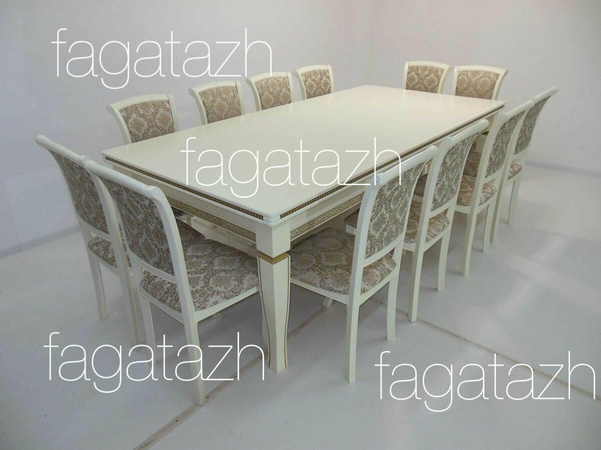 Обеденная группа стол 240+12стульев