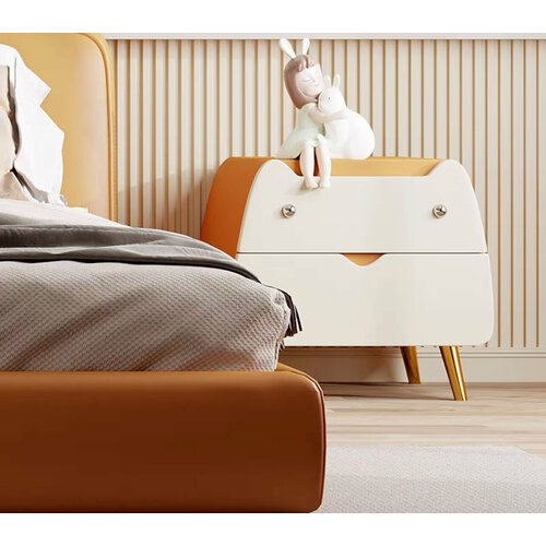 Детская прикроватная тумбочка Gato (Оранжевый / 40см)