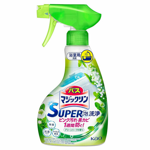 Пенящееся моющее средство для ванной комнаты с ароматом зелени 350 мл.