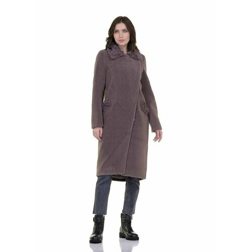 Пальто Prima Woman, размер 42, коричневый пальто prima woman размер 42 бежевый