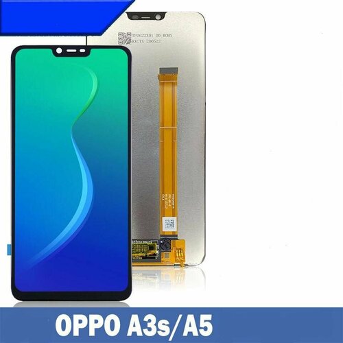 Дисплей для OPPO A3s (CPH1803) / OPPO A5 (CPH1809) (в сборе с тачскрином) (черный) дисплей для oppo a5 с тачскрином черный