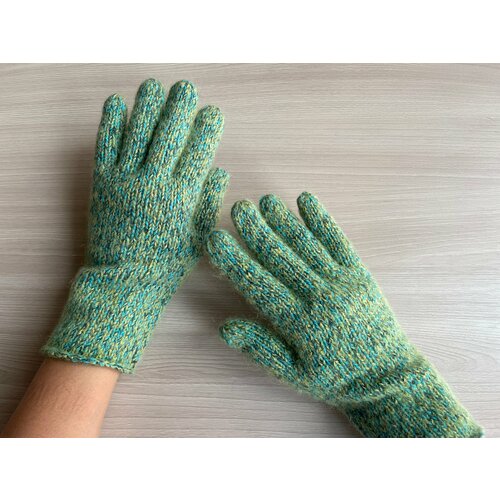 Перчатки , размер 8, зеленый