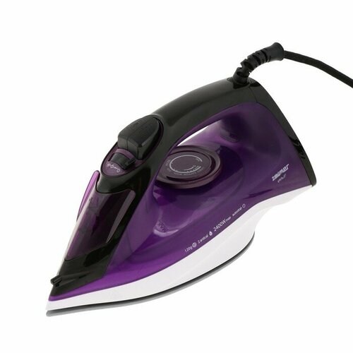 Утюг Zelmer ZIR1515 Violet 2400 Вт керамическая подошва 30 гмин 240 мл фиолетовый 563100₽