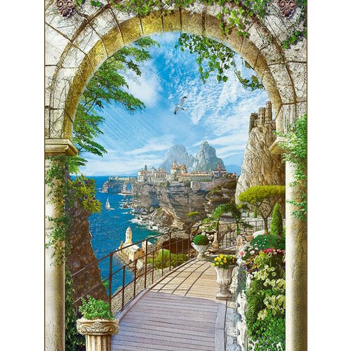 Фотообои в спальню кухню офис 3 d виниловые бумажные обои Южный пейзаж