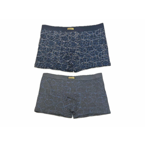 фото Трусы cherano first, 2 шт., размер 54, черный, серый