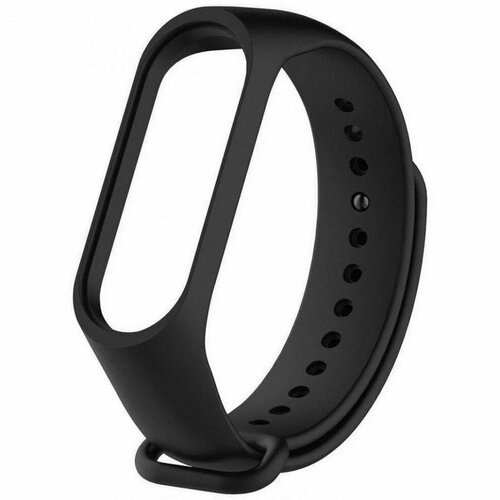 Ремешок для Xiaomi Mi Band 3/4 силиконовый черный