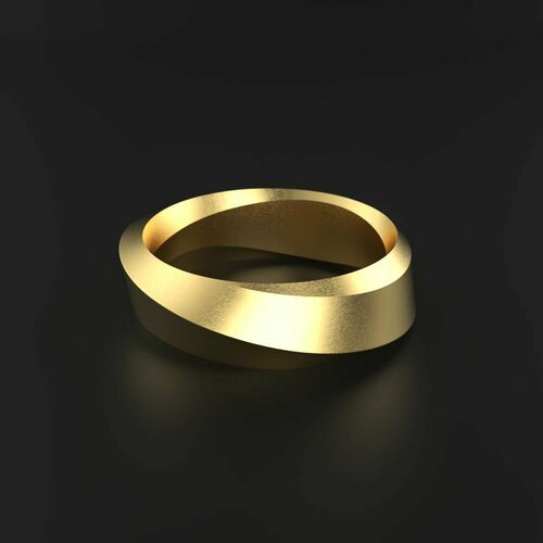клейнер илья лист мебиуса Кольцо обручальное Constantine Filatov обручальное кольцо из золота Мебиус, желтое золото, 585 проба, размер 17, желтый