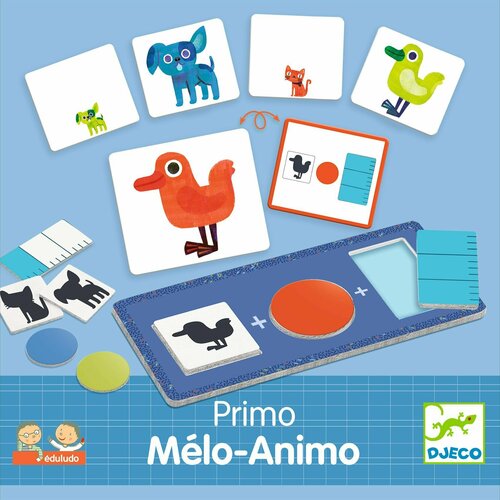 Игра настольная серии EDULUDO Примо Мело-Анимо, DJECO djeco магнитная мозаика анимо 03085