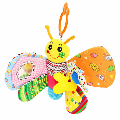 Развивающая игрушка-подвеска Biba Toys с прорезывателем, Бабочка