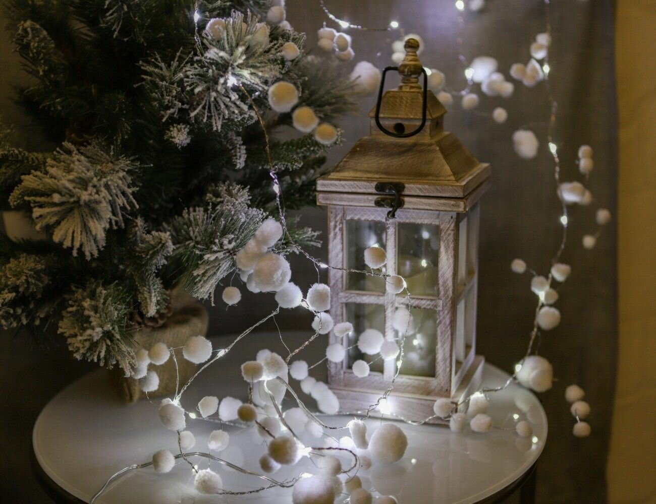 Светодиодная гирлянда, 40 холодных белых микро LED-огней, 3.9+3 м, серебряная проволока, IP20, Kaemingk