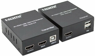 HDMI KVM-удлинитель (extender) до 120 м по витой паре, HDMI+USB, 4K | ORIENT VE050