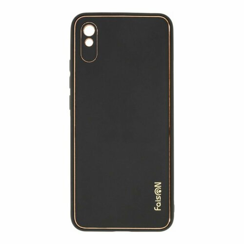 Силиконовый чехол FaisON CA-24 Graceful для Xiaomi Redmi 9A / Redmi 9i, темно-зеленый чехол книжка bc002 для xiaomi redmi 9a redmi 9i золотой открывается вбок 1 шт