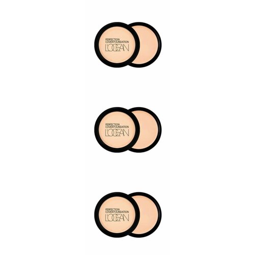 L OCEAN Консилер Perfection Cover Foundation № 44, Soft Brown, 16 г, 3 шт.