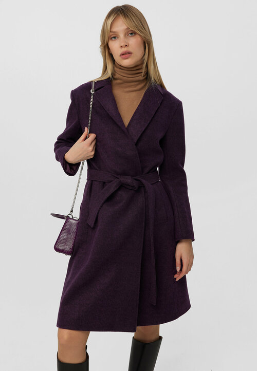 Пальто  MI55 I5, размер 46, фиолетовый