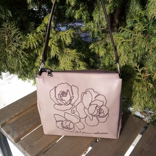 Сумка кросс-боди , фактура гладкая, черный