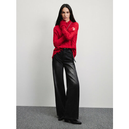 фото Джинсы zarina, размер 2xs (ru 40)/176, серый