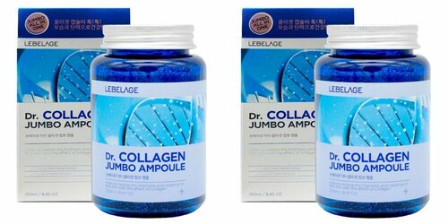 Lebelage Ампульная сыворотка для лица с коллагеном Dr. Collagen Jumbo Ampoule, 250 мл, 2 шт
