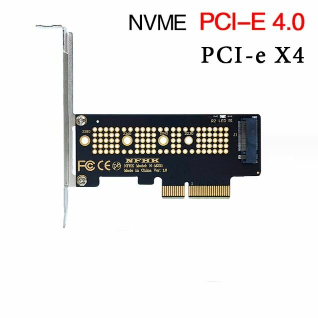 Адаптер M2 NvMe - PCI Express 3.0 x 4 с заглушкой слота