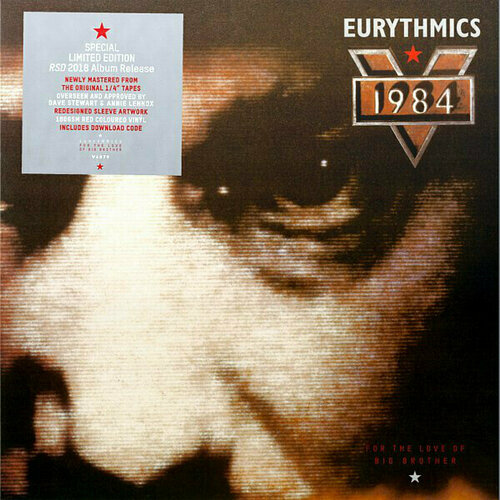 Виниловая пластинка Eurythmics: 1984 (for the Love of Big Brother) (Coloured Vinyl). 1 LP 1984 тысяча девятьсот восемьдесят четвёртый nineteen eighty four оруэлл д