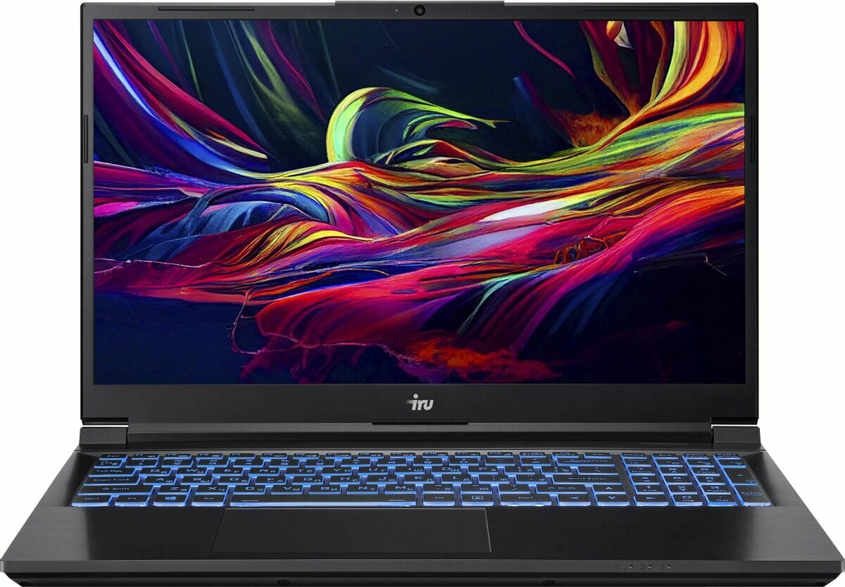 Ноутбук игровой iRU Калибр 15ALC 1930300, 15.6", IPS, Intel Core i5 12500H 2.5ГГц, 12-ядерный, 16ГБ DDR4, 512ГБ SSD, NVIDIA GeForce RTX 3050 для ноутбуков - 4 ГБ, Free DOS, черный