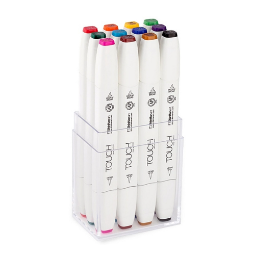 Набор маркеров Touch Brush, основные цвета, 12 цветов
