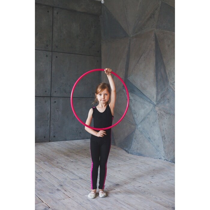 Обруч для художественной гимнастики Grace Dance дуга 18 мм, d 85 см, цвет малиновый