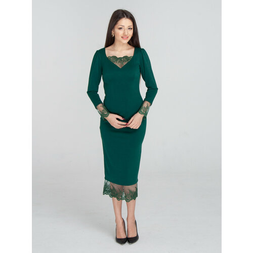 Платье DiSORELLE, размер 42, зеленый