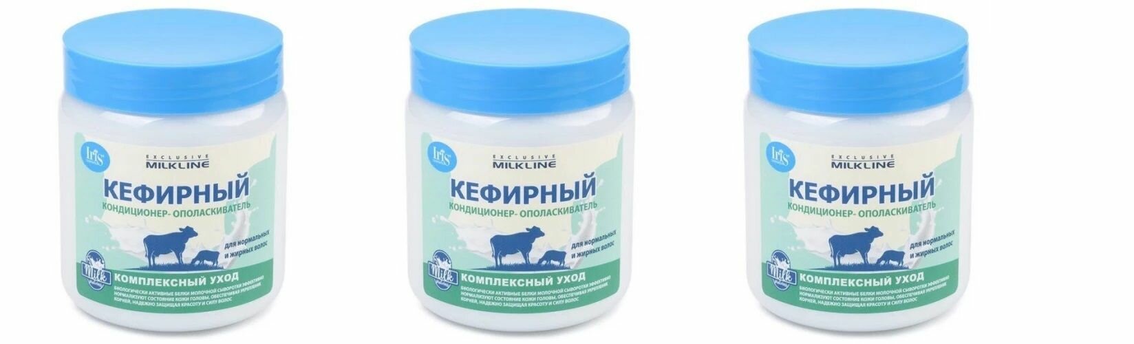 Кондиционер-ополаскиватель для волос Кефирный серии Exclusive Milk Line, 500 мл х 3шт