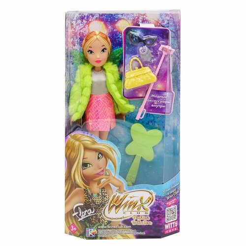 Кукла Winx Club Fashion Флора с крыльями и аксессуарами, 24 см Winx Club IW01372202