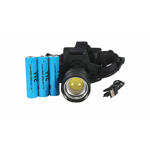 фото Фонарь налобный светодиодный акб usb yyc-7202-p360 police
