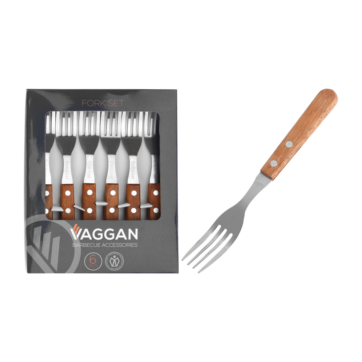 фото Вилки для стейков Koopman tableware 6 шт, набор столовых приборов