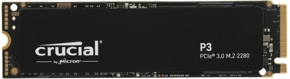 SSD накопитель Crucial P3 CT1000P3SSD8 1ТБ, M.2 2280, PCIe 3.0 x4, NVMe, M.2