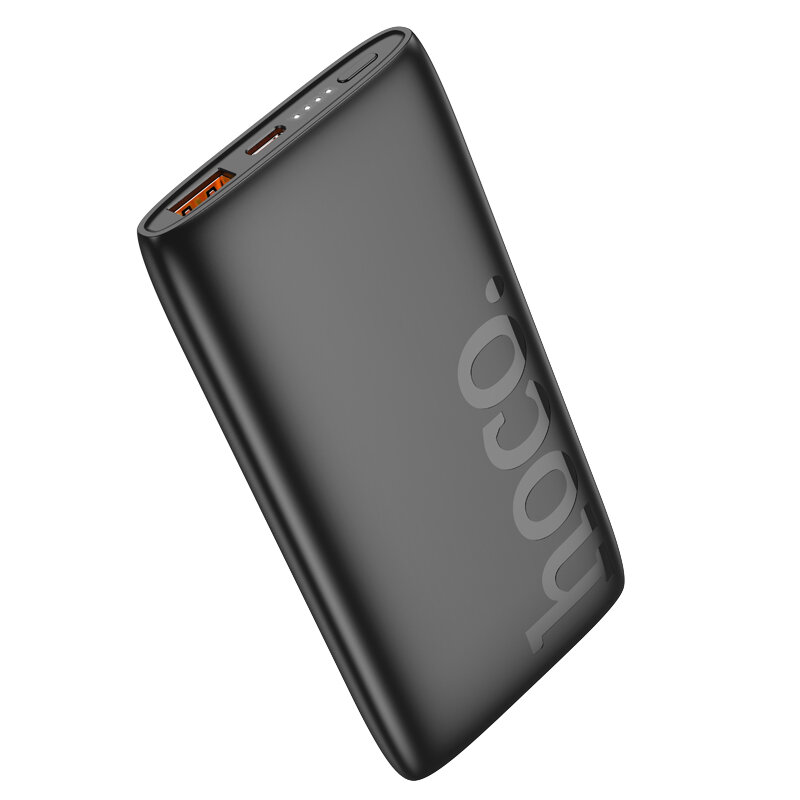 Универсальный Доп. Аккумулятор 10000mAh, J122, HOCO, выход: 1 USB (22.5W)+1 PD (20W), черный