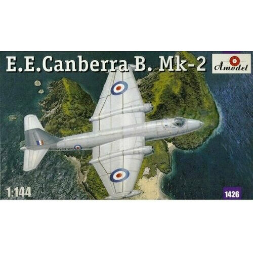 Сборная модель Самолёт E.E. Canberra B Mk-2 (1/144) Amodel 1426