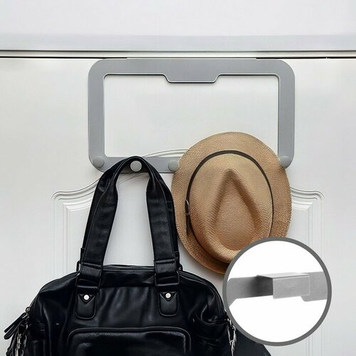 Вешалка тундра TVS001 металлическая шестирожковая накидная цвет серый 1852₽