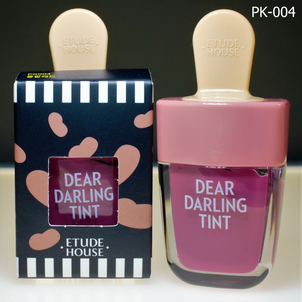 Увлажняющий гелевый тинт для губ Dear Darling Water Gel Tint Shark Red Etude House - фото №6