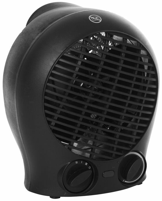 EQUATION тепловентилятор спиральный с механическим термостатом 2000Вт черный
