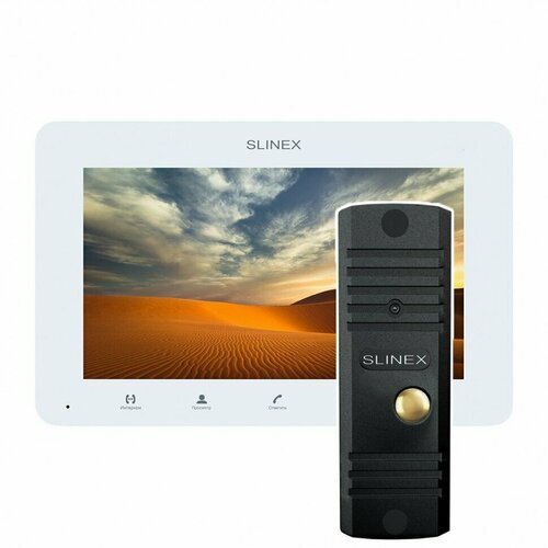 Комплект видеодомофона Slinex SM-07MHD с панелью ML-16HD (белый)