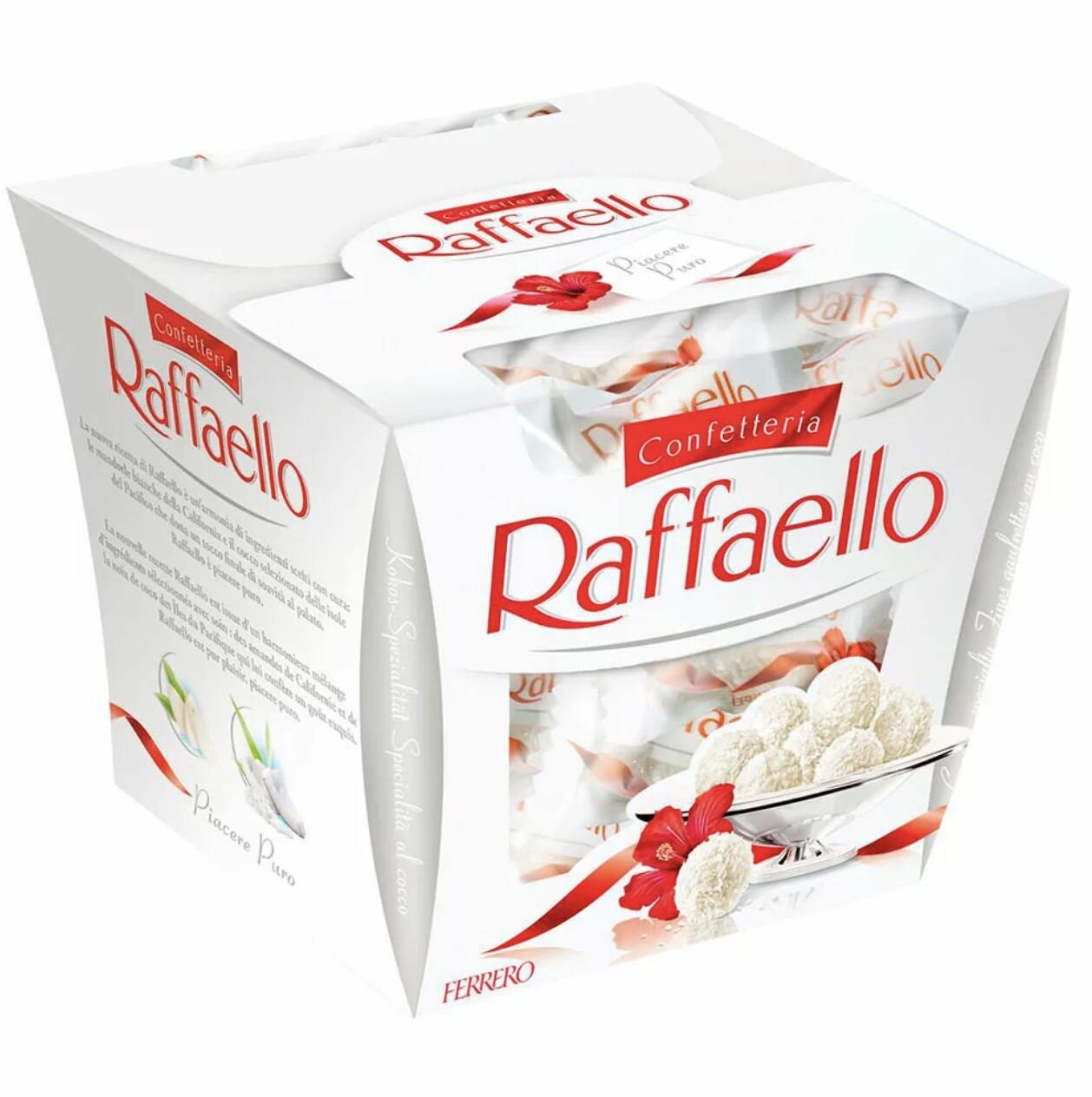 Конфеты RAFFAELLO с цельным миндальным орехом в кокосовой обсыпке, 150г.