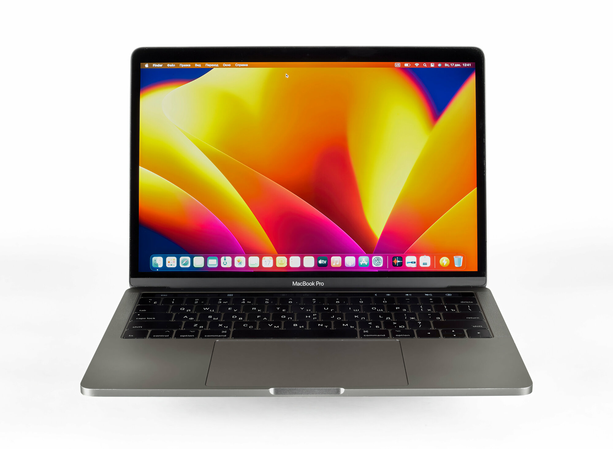 Ноутбук Apple Macbook Pro 13 2017 г Touch Bar (Производство 2018 г) Core i7 3.5Ггц 2 ядра / Оперативная память 16Гб / SSD 256Gb / Space Grey